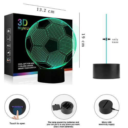 Goalight Lampara LED de Fútbol Escritorio